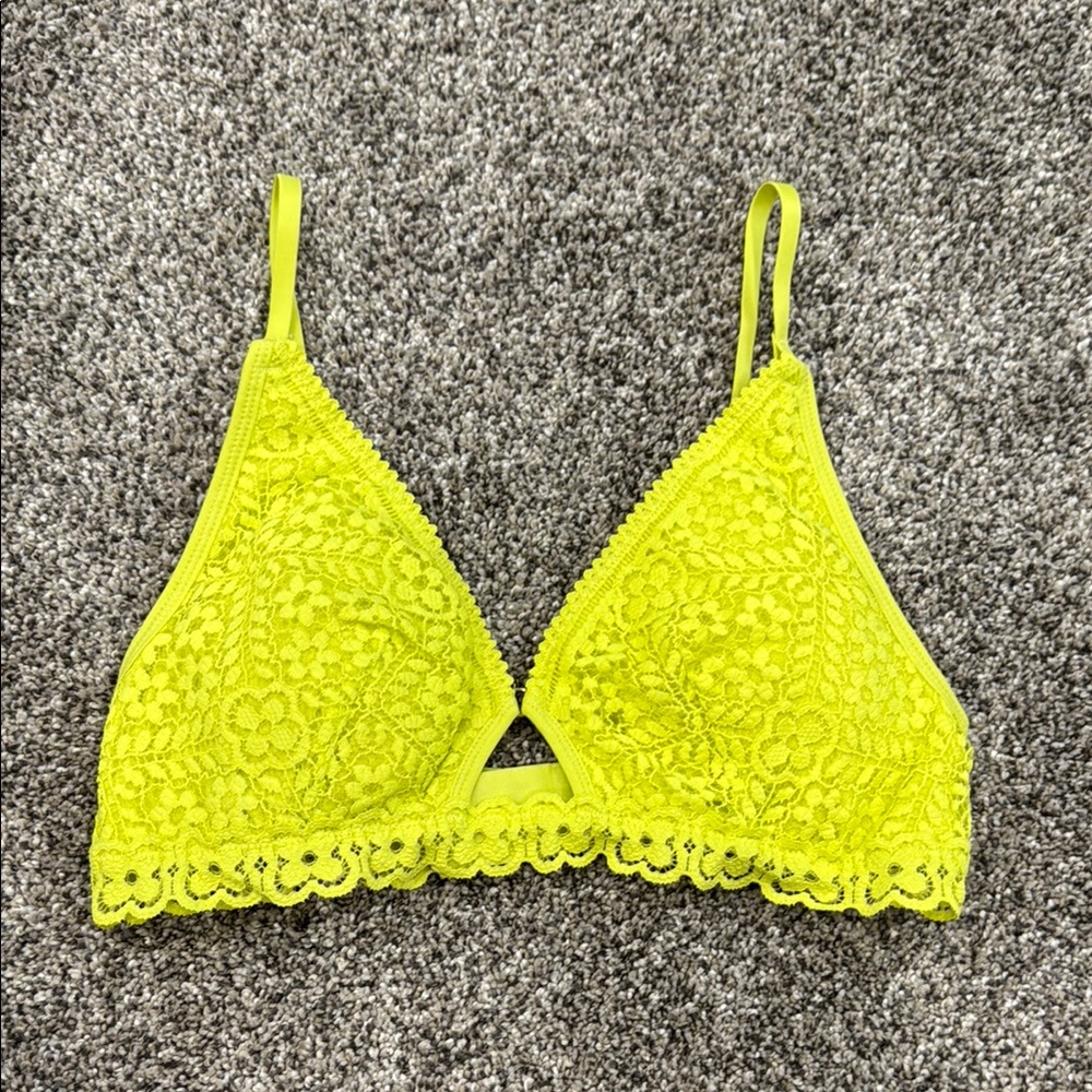 Aerie Neon Lace Bralette ~ Women’s Size Small